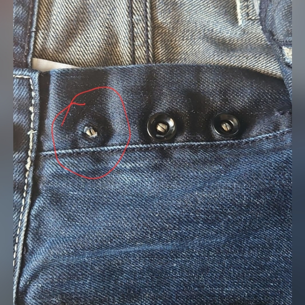 Ed Hardy by Christian Audigier Y2K button fly jeans, embroidery Men 34/32 - Picture 5 of 8